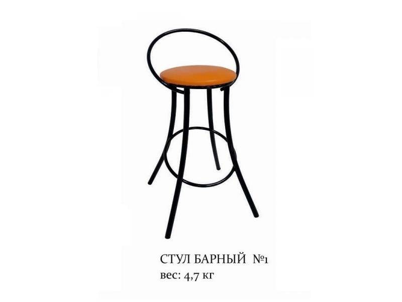 стул барный №1 с окрашенным металлокаркасом в Кургане