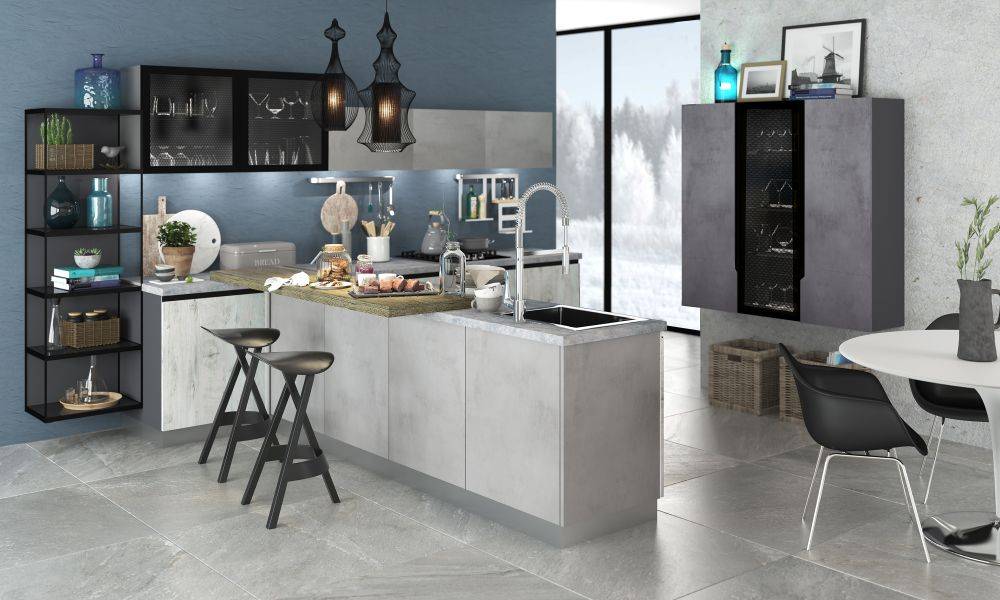 стильная кухня loft в Кургане