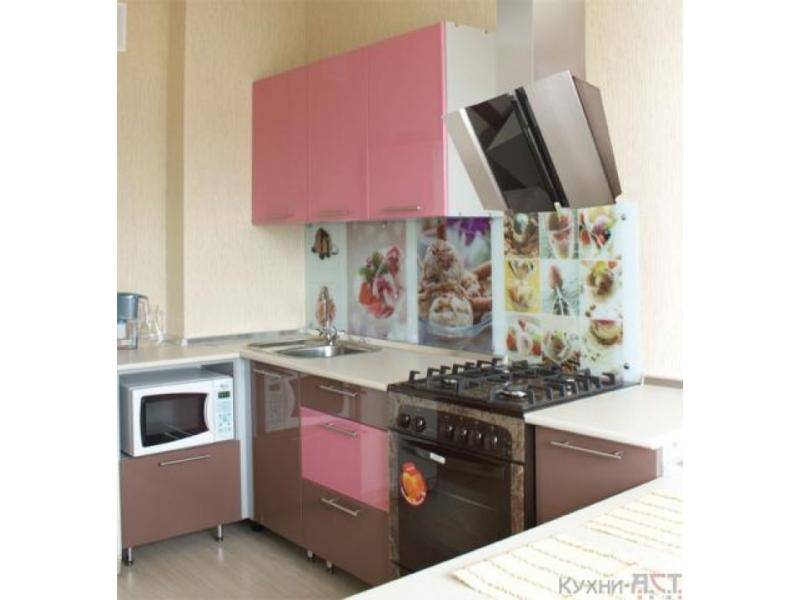 кухонный гарнитур угловой крем-брюле в Кургане