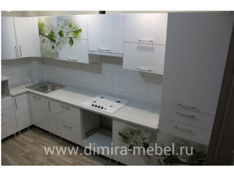 кухня мдф эмаль с фотопечатью в Кургане