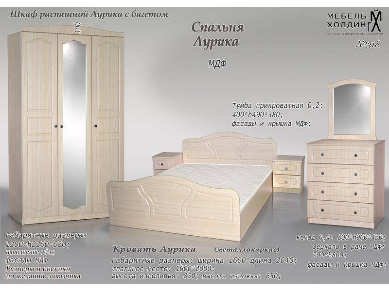 спальный гарнитур «аурика» в Кургане