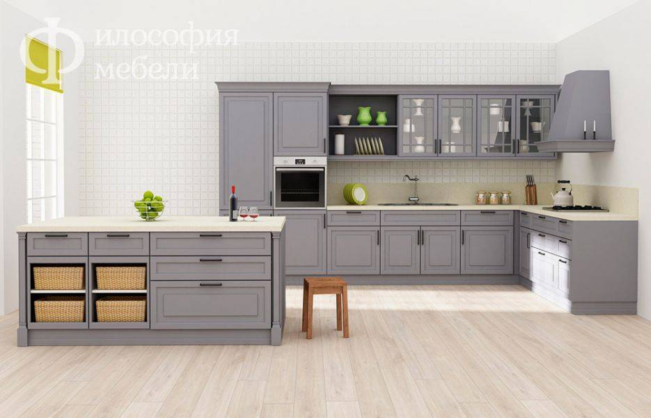 кухня №31 с островом в Кургане