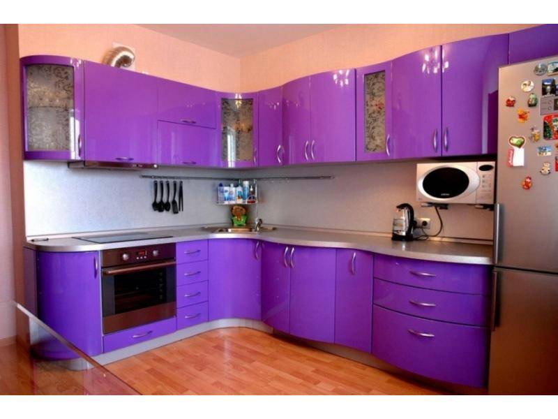 фиолетовый кухонный гарнитур в Кургане