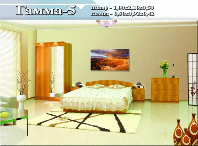 спальный гарнитур «гамма 5» в Кургане