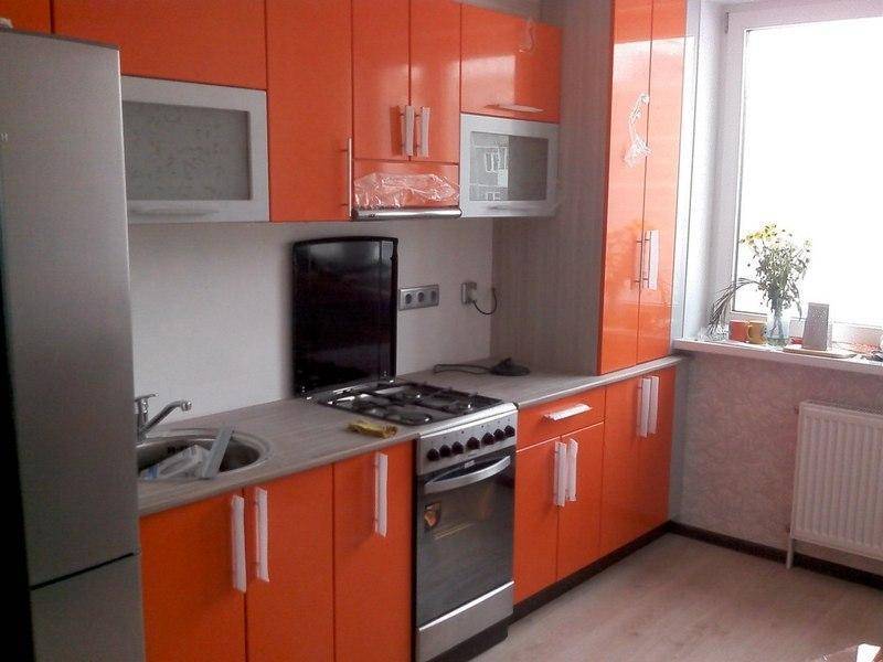 кухня оранжевая мдф в Кургане