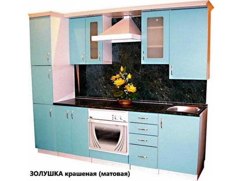 кухня золушка крашеная матовая в Кургане