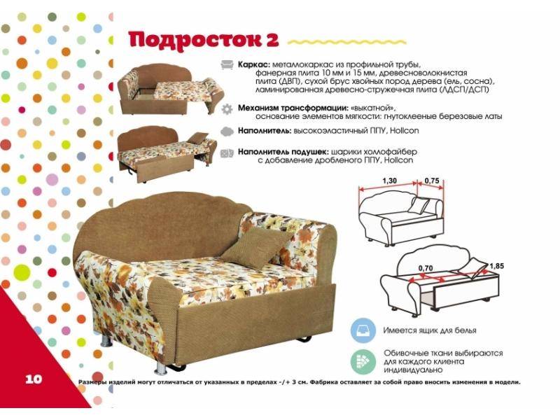 детский диван подросток 2 в Кургане