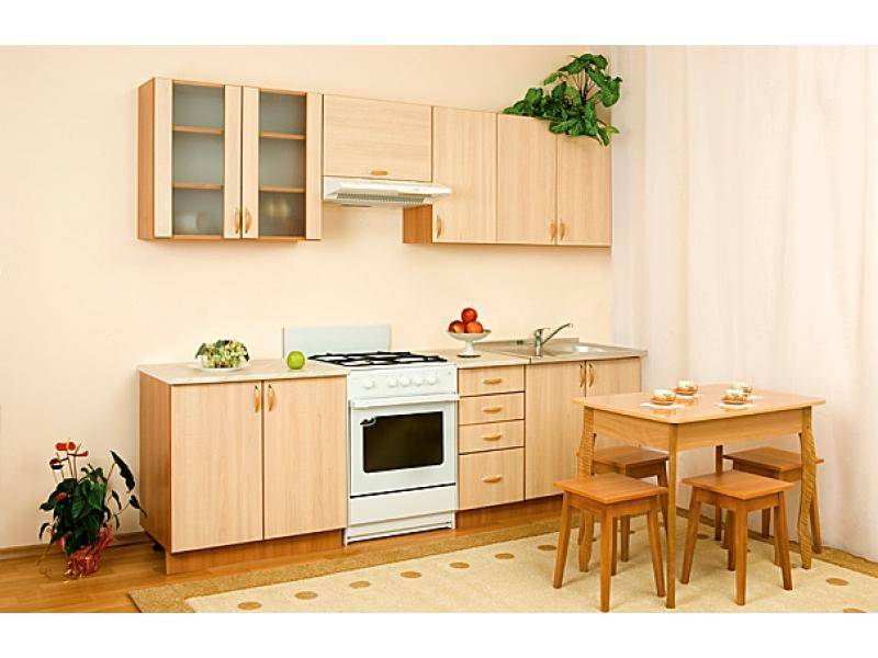 кухонный гарнитур прямой алеся клен в Кургане