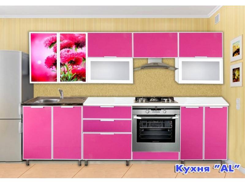 розовый кухонный гарнитур в Кургане
