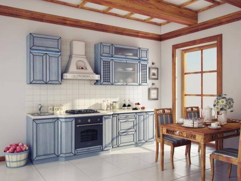 кухня прямая аква в Кургане