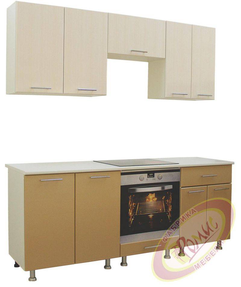 кухня ромис 3 с фасадами из мдф в Кургане