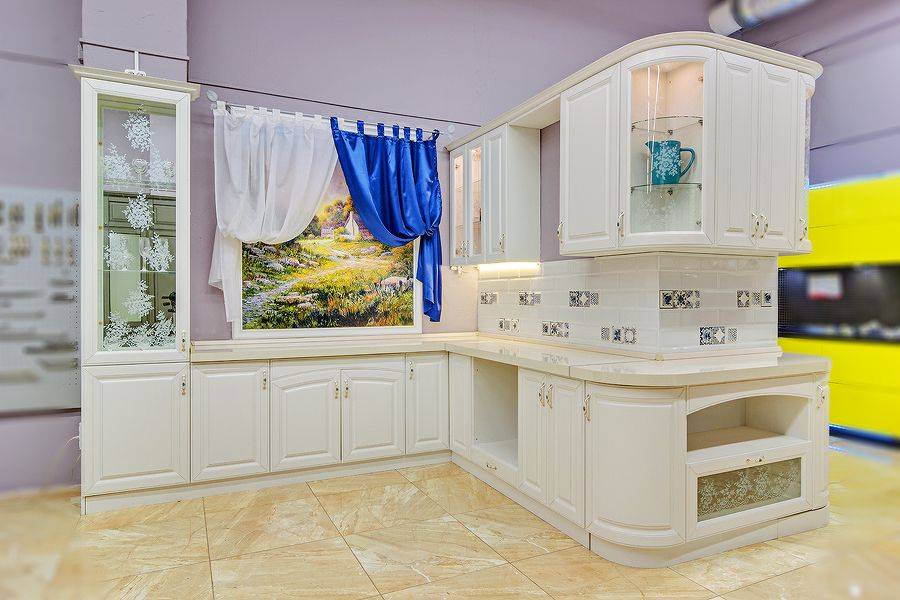 белая кухня угловая шебби шик в Кургане