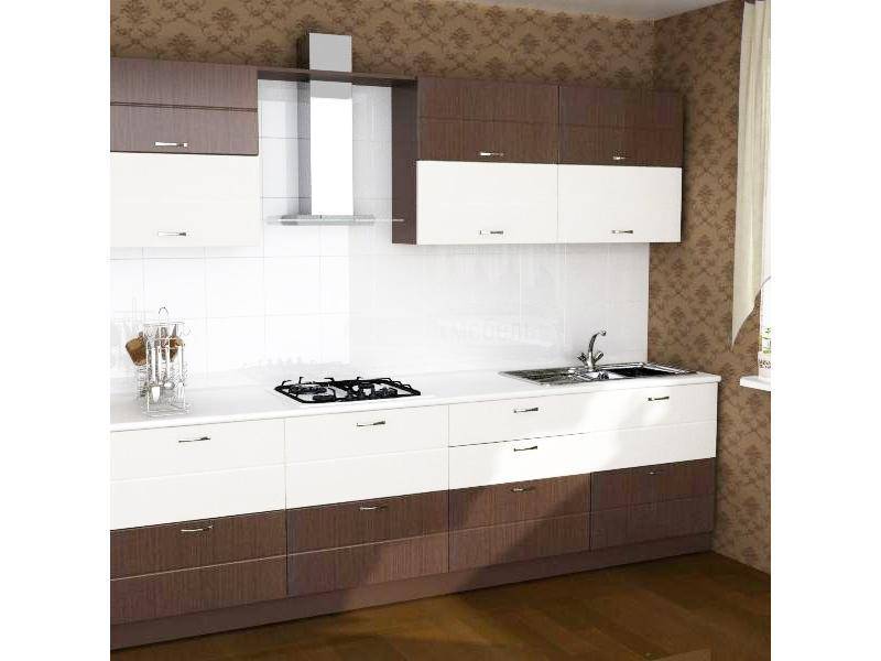 кухонный гарнитур арт-модерн 8 фасад пвх в Кургане