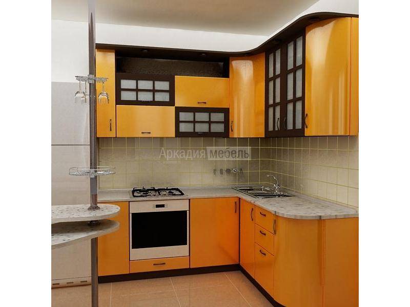 оранжевая кухня арт-модерн 3 в Кургане