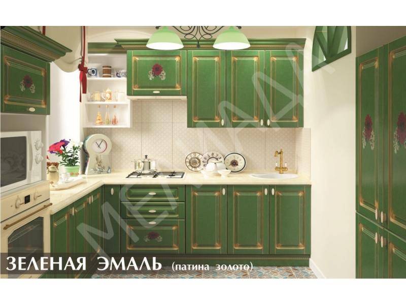 кухня зелёная эмаль в Кургане