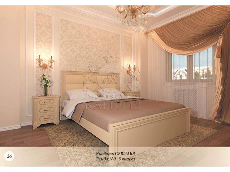 кровать со вставкой из кожзама севилья в Кургане