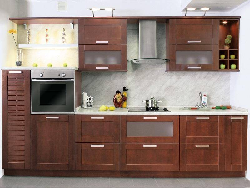 кухонный гарнитур береза цвет итальянский орех в Кургане