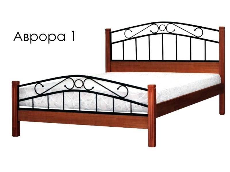кровать аврора 1 с элементами ковки в Кургане