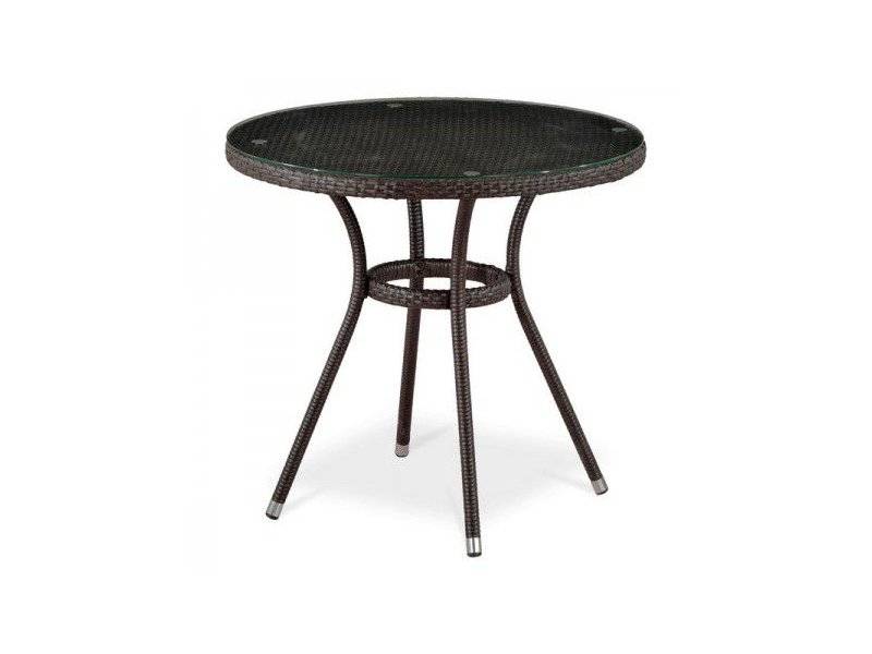стол из ротанга t283ant-w51-d80 brown в Кургане