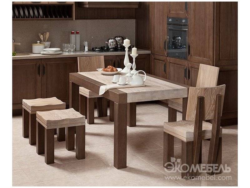 обеденная группа каприз из массива дуба в Кургане