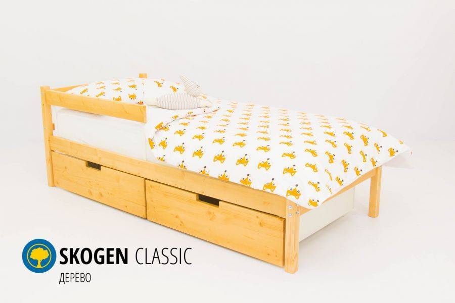 детская кровать skogen classic дерево в Кургане