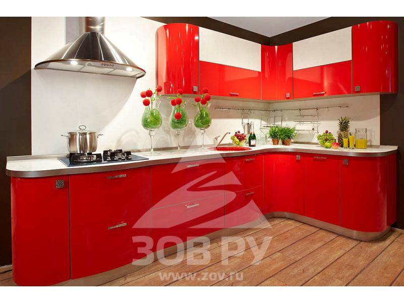 кухонный гарнитур постформинг красный в Кургане