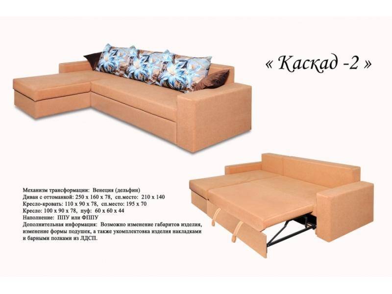 угловой диван каскад 2 в Кургане