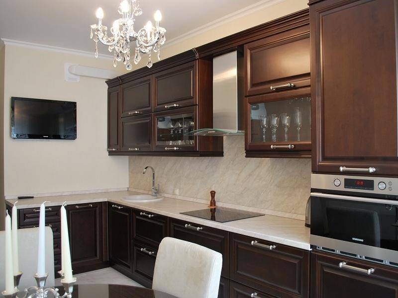 кухонный гарнитур береза цвет итальянский орех в Кургане