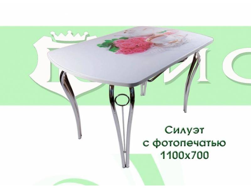 стол обеденный силуэт с фотопечатью в Кургане