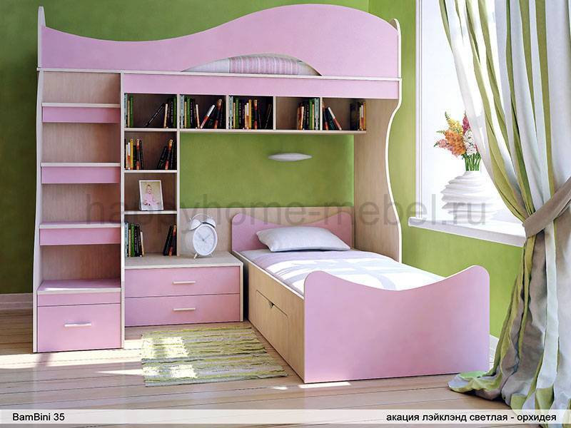 угловая двухъярусная кровать bambini 35 в Кургане
