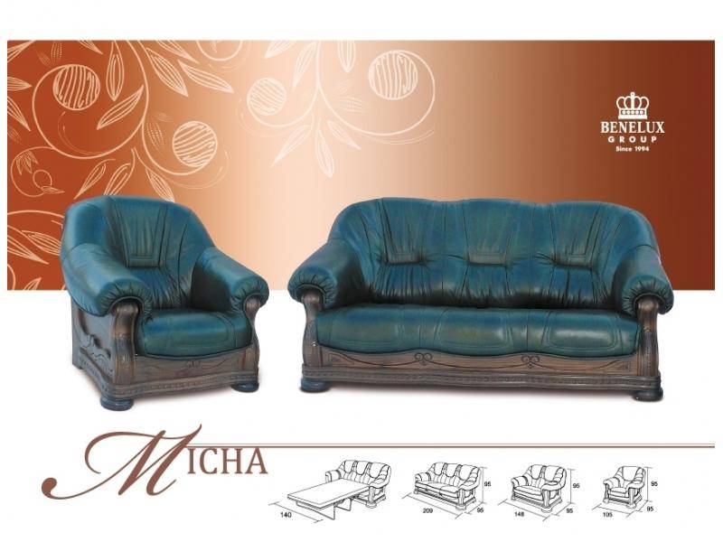 кожаный диван misha в Кургане