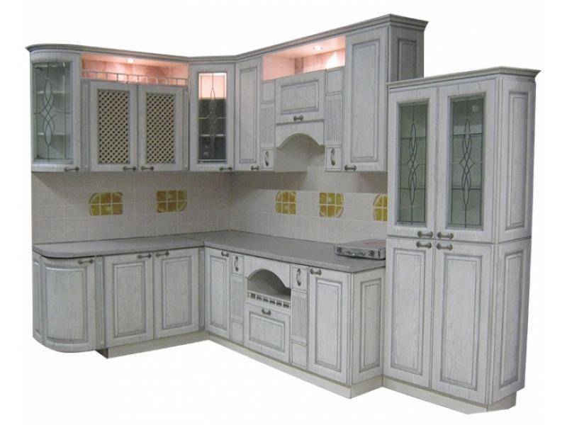 кухня угловая патина серебро в Кургане