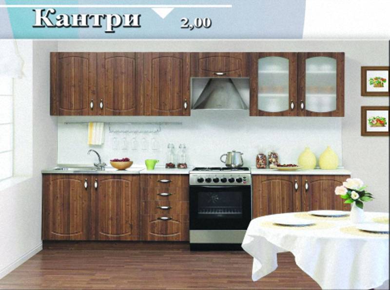 кухня прямая «кантри» в Кургане