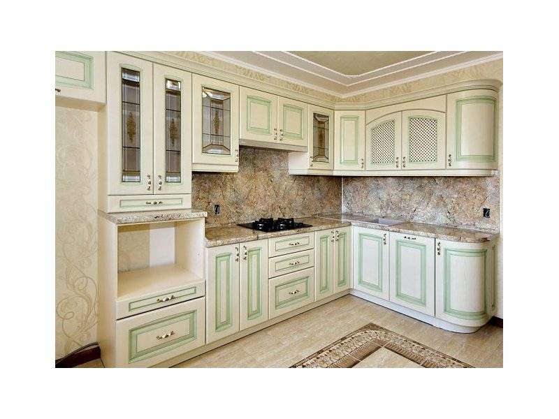 угловая кухня из массива марсилья в Кургане