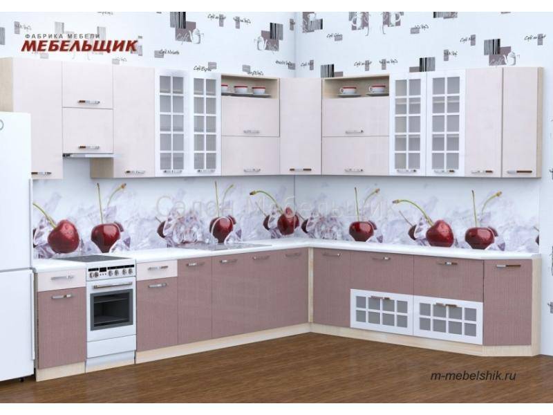 кухонныый гарнитур с пластиковыми фасадами в Кургане