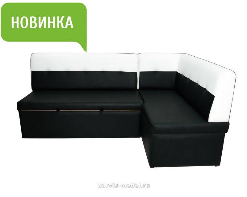 черно-белый кухонный уголок комфорт в Кургане