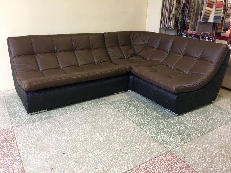модульный угловой кожаный диван ланкастер в Кургане