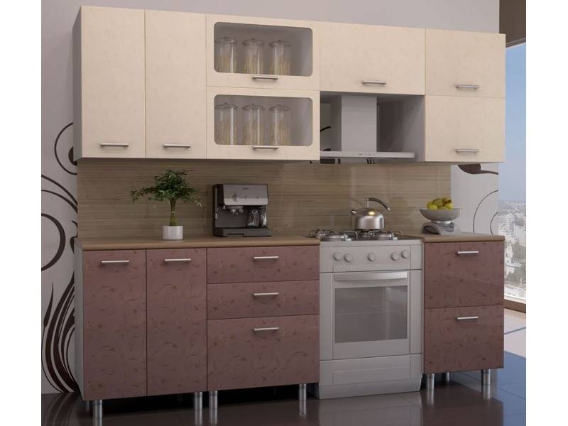 кухонный гарнитур прямой лаванда в Кургане