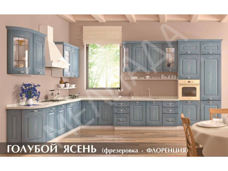 кухня голубой ясень в Кургане
