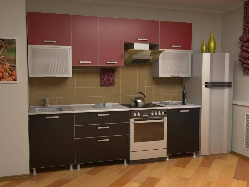 кухня прямая азалия комплектация 8 в Кургане