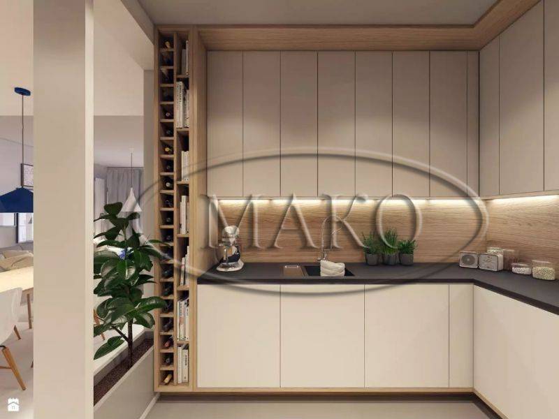 небольшая кухня в стиле минимализм 2 в Кургане