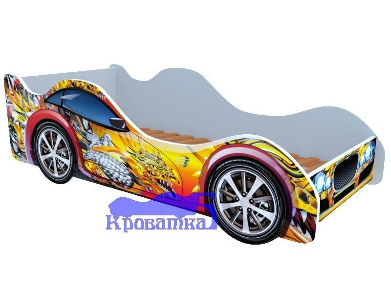 кровать красно-желтый дракон в Кургане
