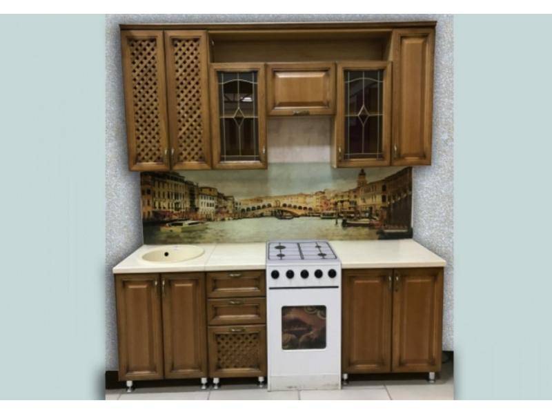кухня с фасадами массив дуба в Кургане