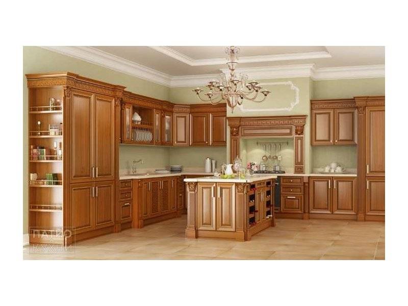 классическая кухня stradivary островная (светло-коричневая) арт. 147 в Кургане