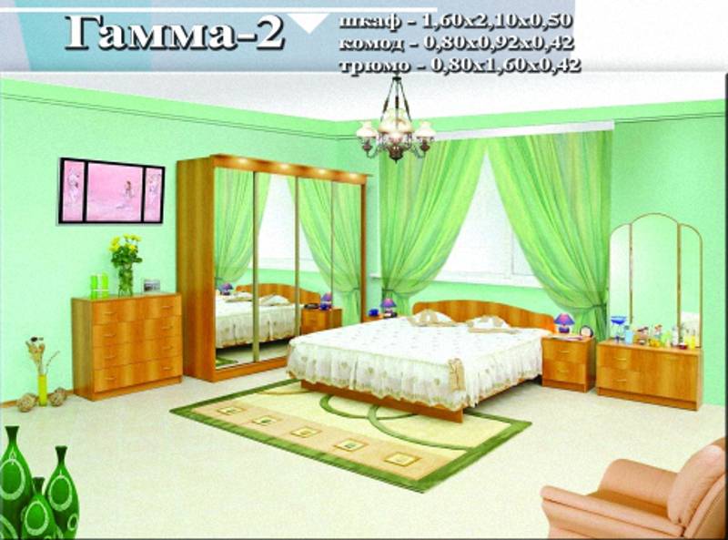 спальный гарнитур «гамма 2» в Кургане
