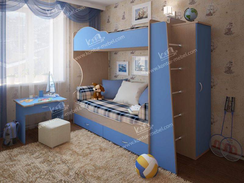 детская двухъярусная кровать в Кургане