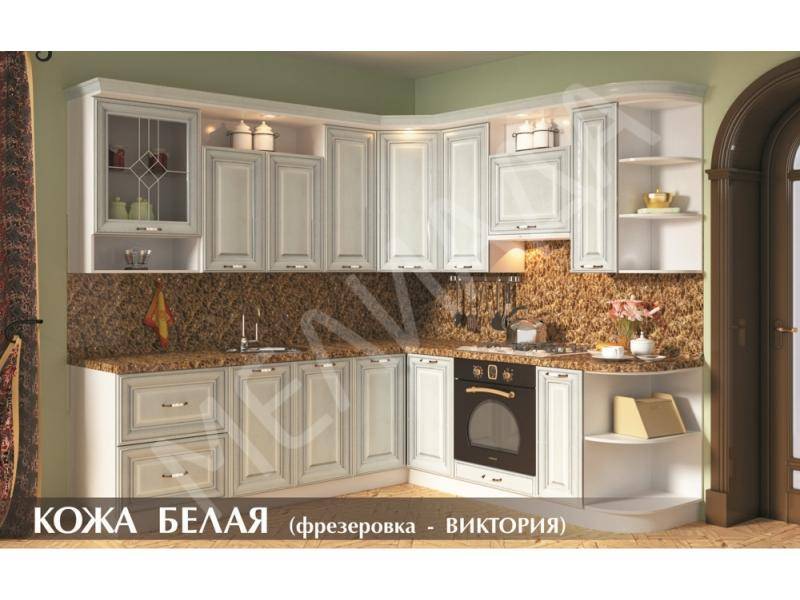 кухня кожа белая в Кургане