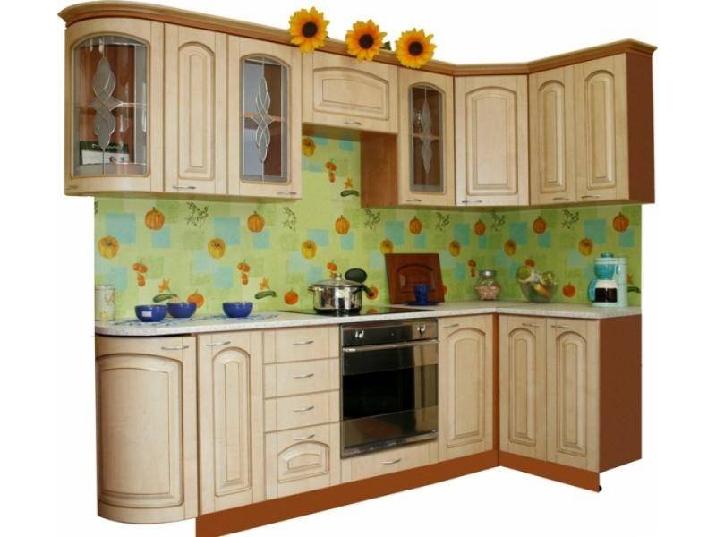 кухня угловая патина беленый дуб в Кургане