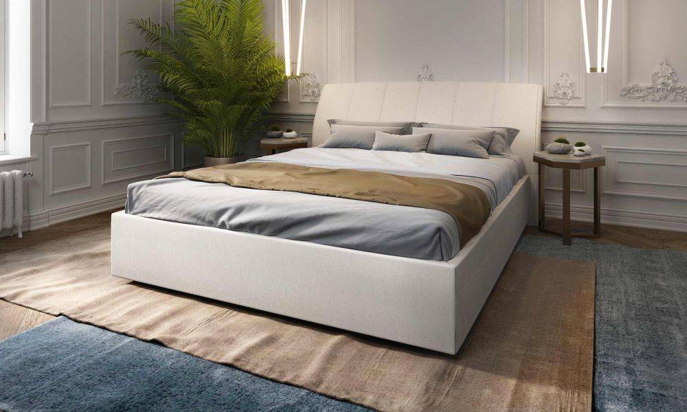 кровать orchidea (орхидея) с изогнутым изголовьем в Кургане