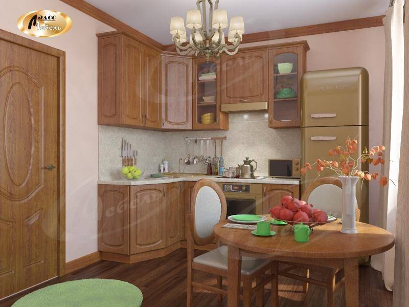 коричневая угловая кухня дуэт в Кургане